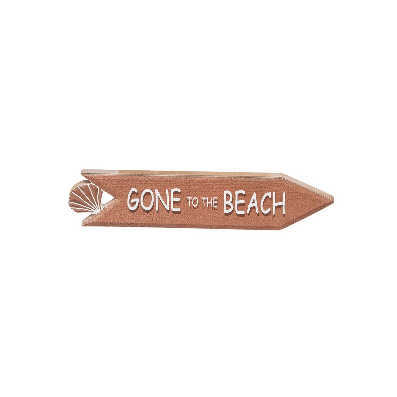 Gone To The Beach Mini Sign Wall Coastal Plaque Sign Wall Hanging Decor Decoration For The Beach 10.75 x 0.35 x 2.5 Inches.